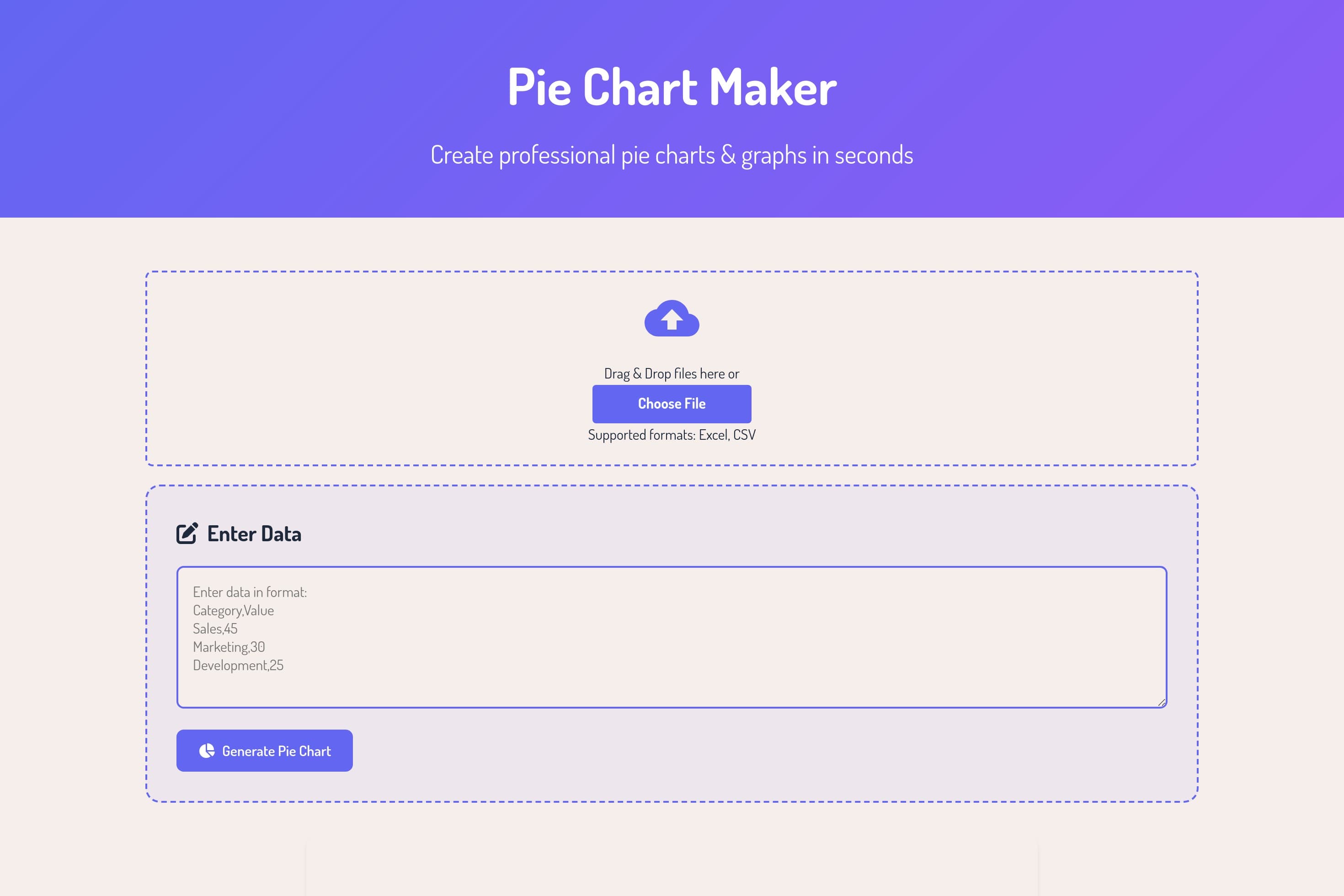Pie Chart Maker - Image 1