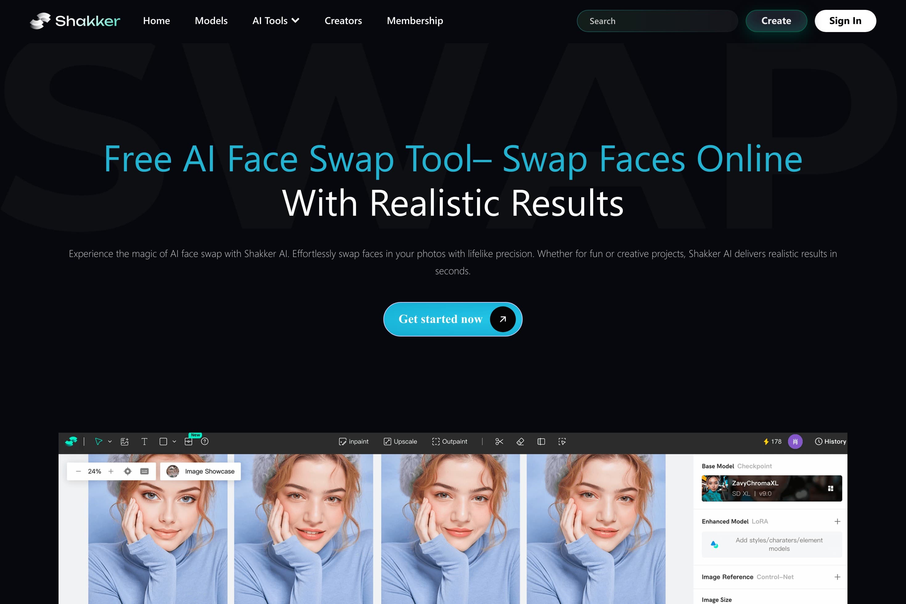 Free AI Face Swap Tool – Swap Faces with Shakker AI - Image 1