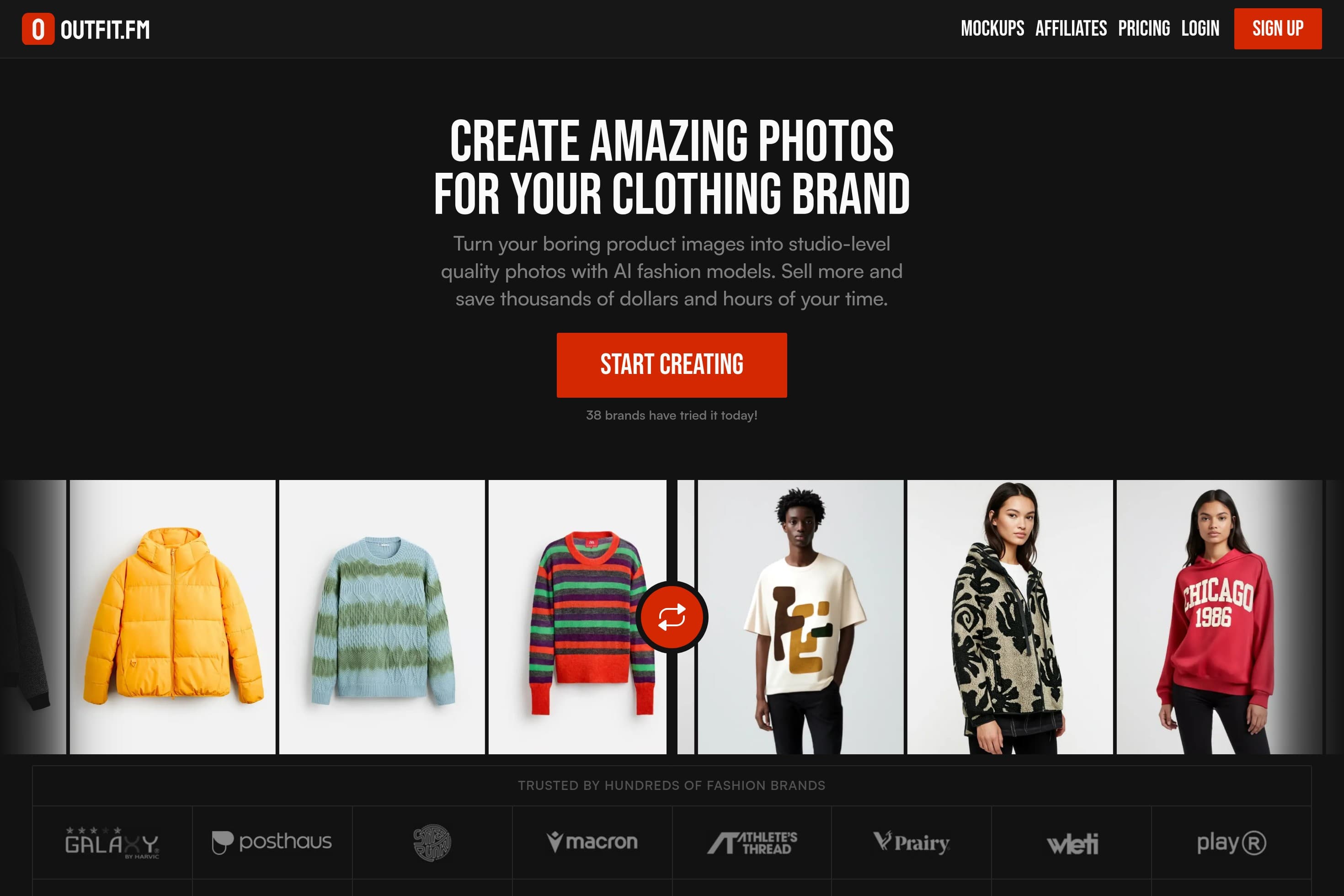 Outfit.fm — Create amazing photos for your clothing brand