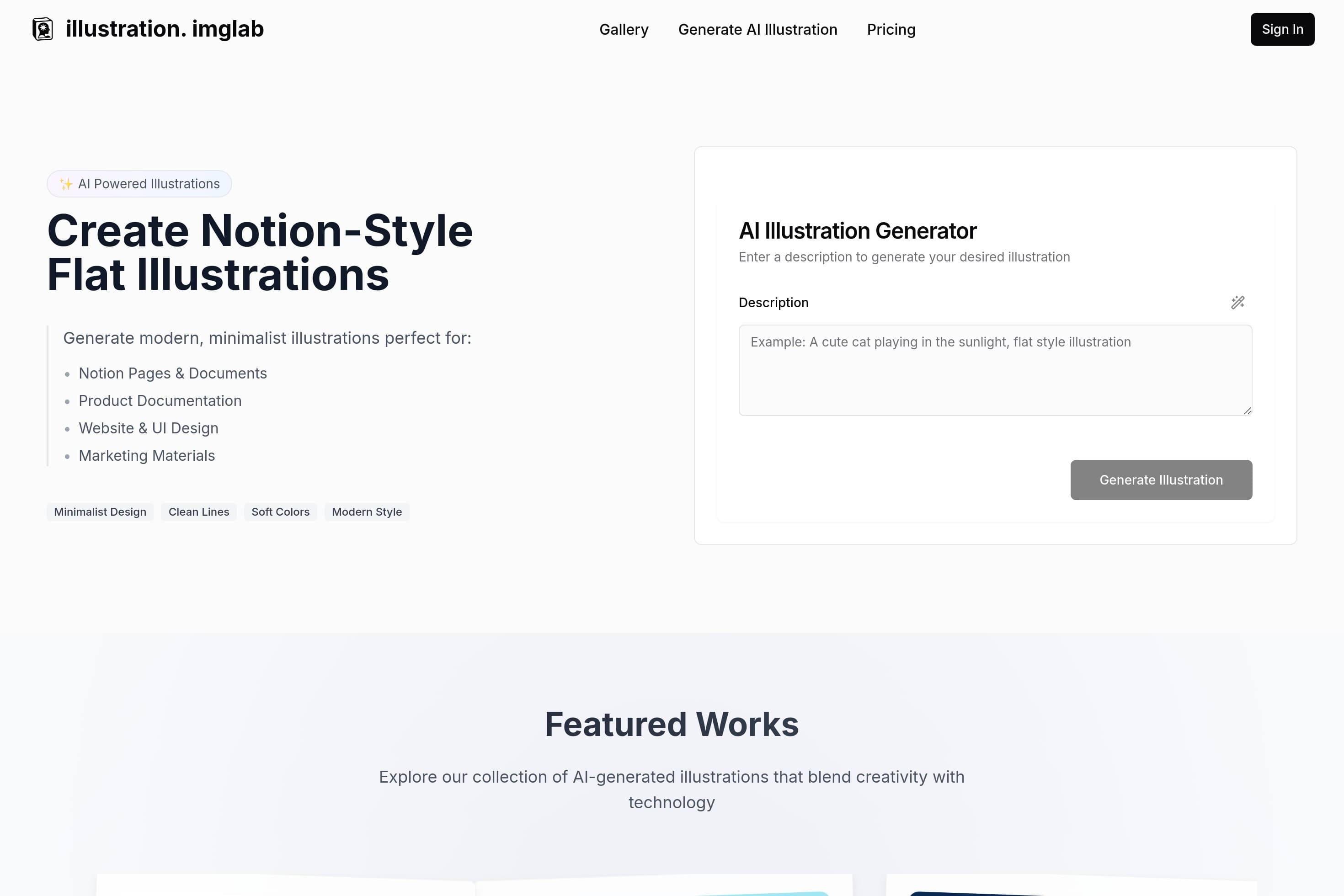 Notion Flat Style Illustration Generator | Create Clean, Modern Art - Image 1