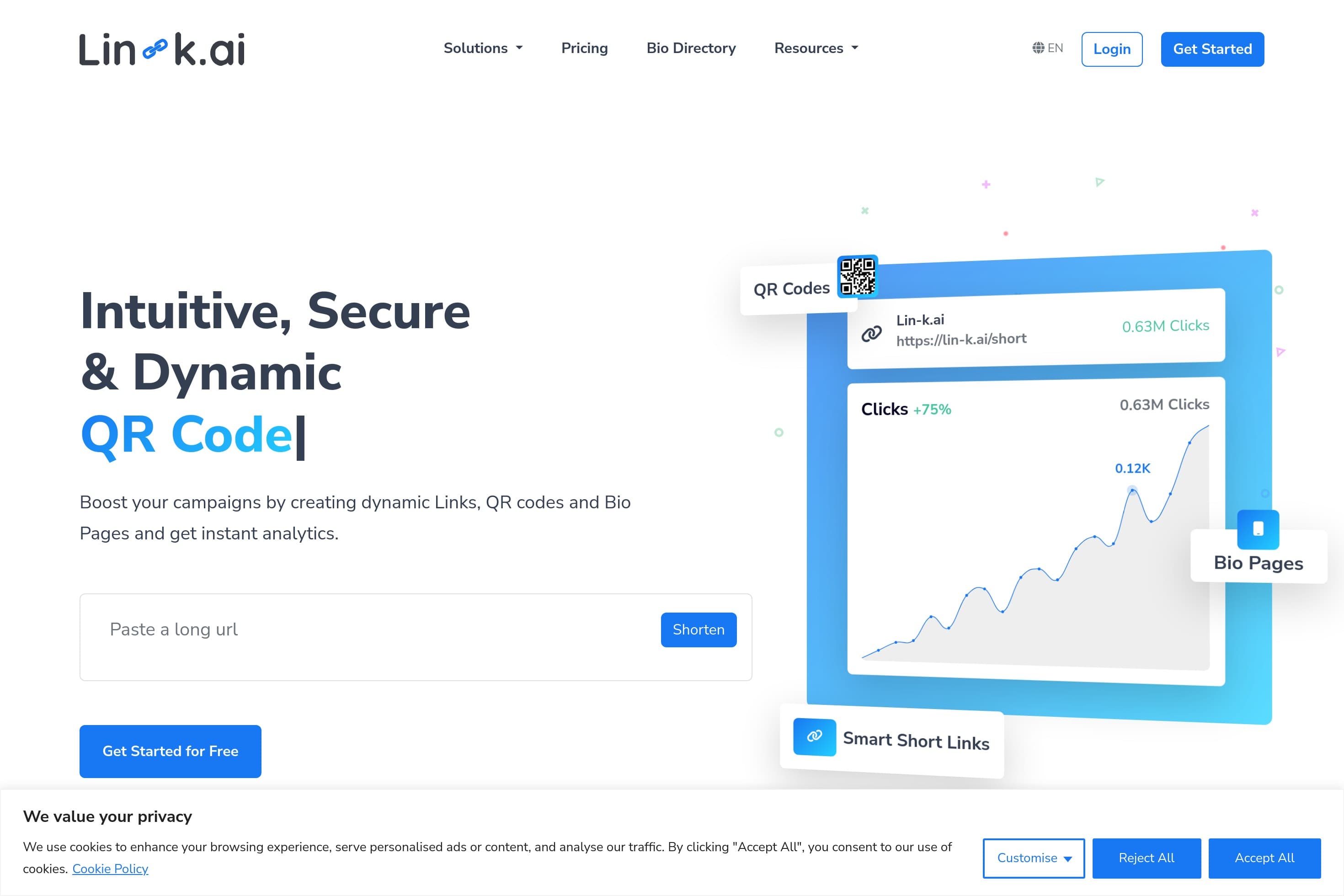 Lin-k.ai - URL Shortner | QR Codes | Bio Pages - Image 1