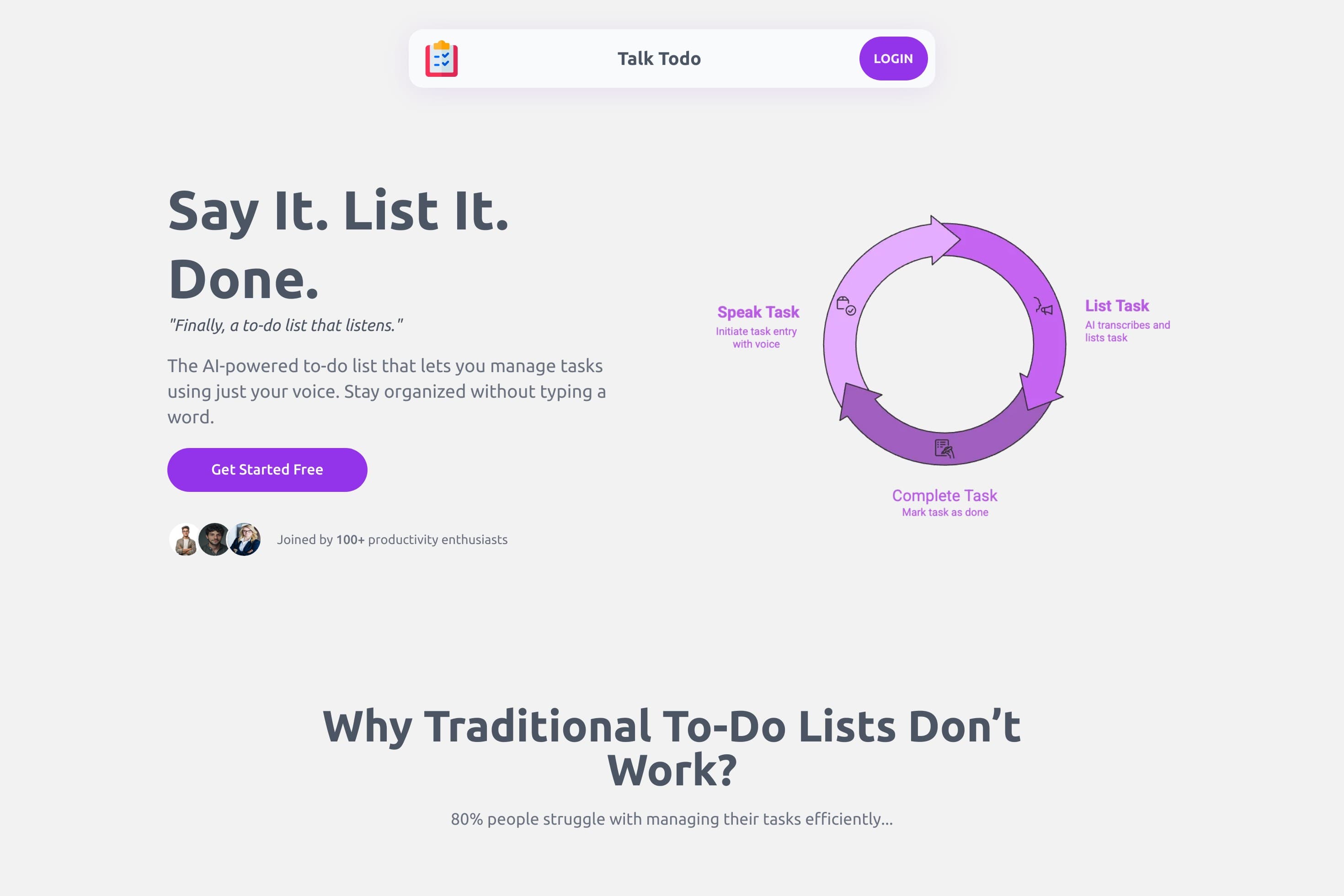 Talk To-Do | AI-Powered Voice Task Manager - Image 1