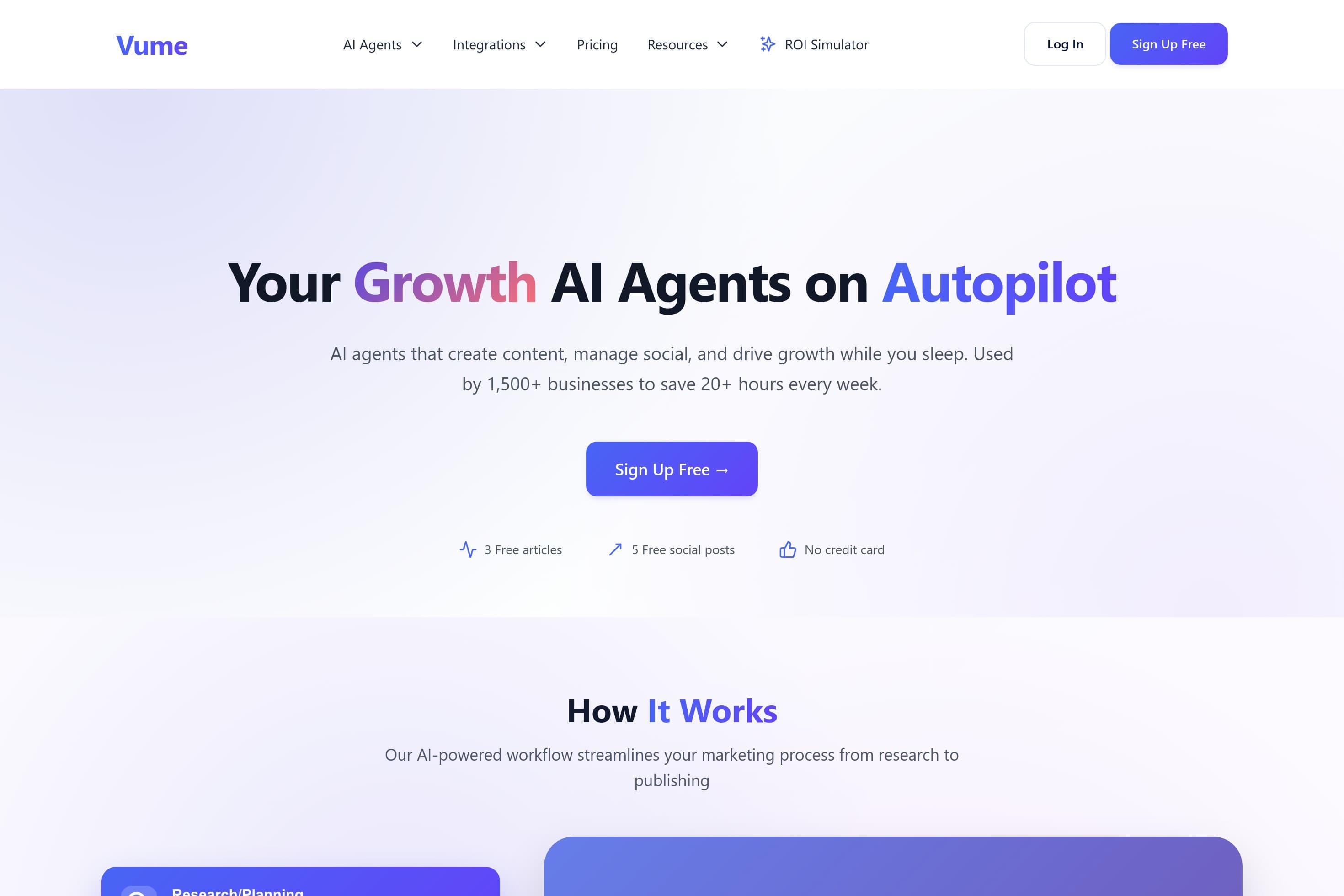 Growth Marketing AI Agents | Vume - Image 1