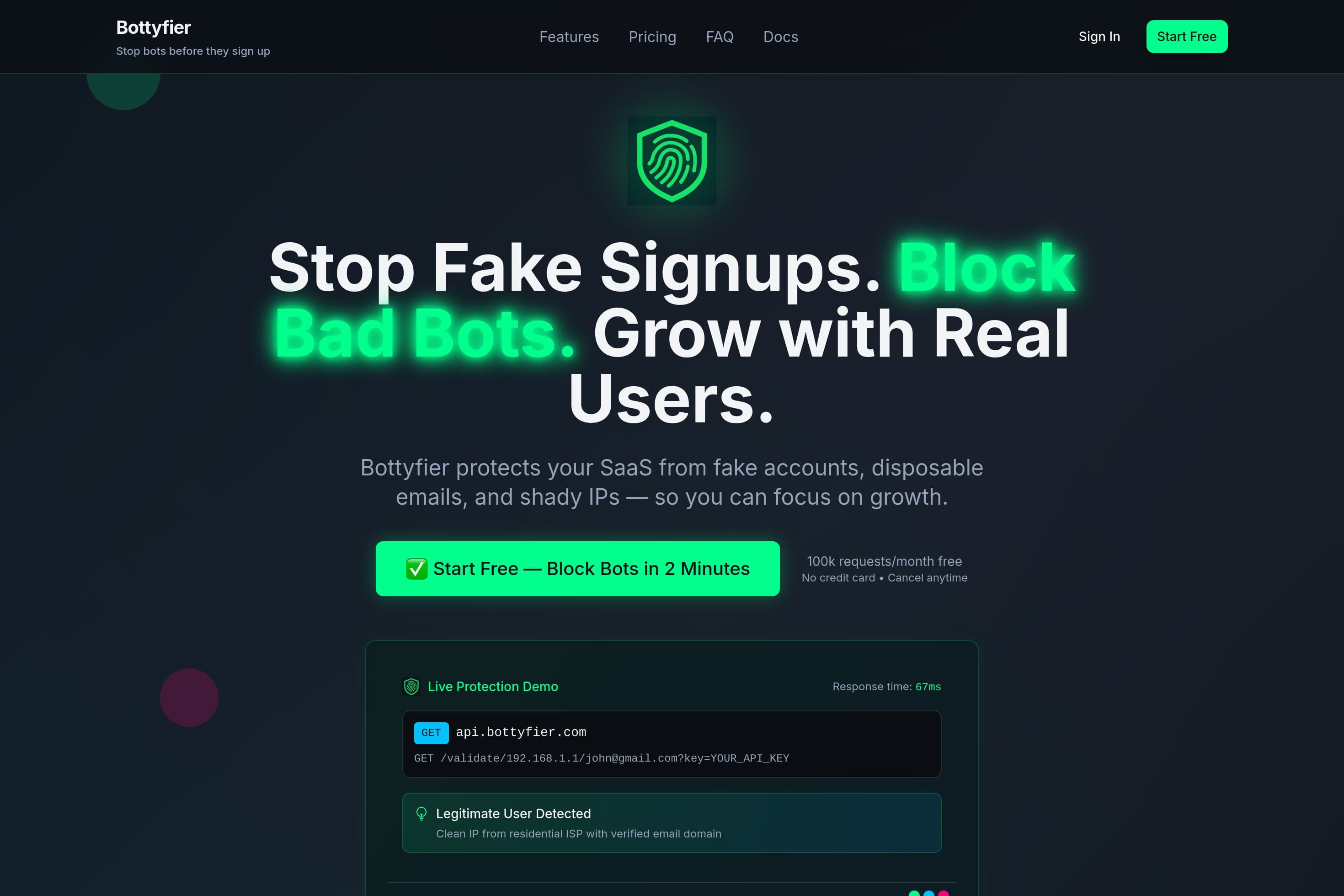 Bottyfier - Stop Bots Before They Sign Up - Image 1