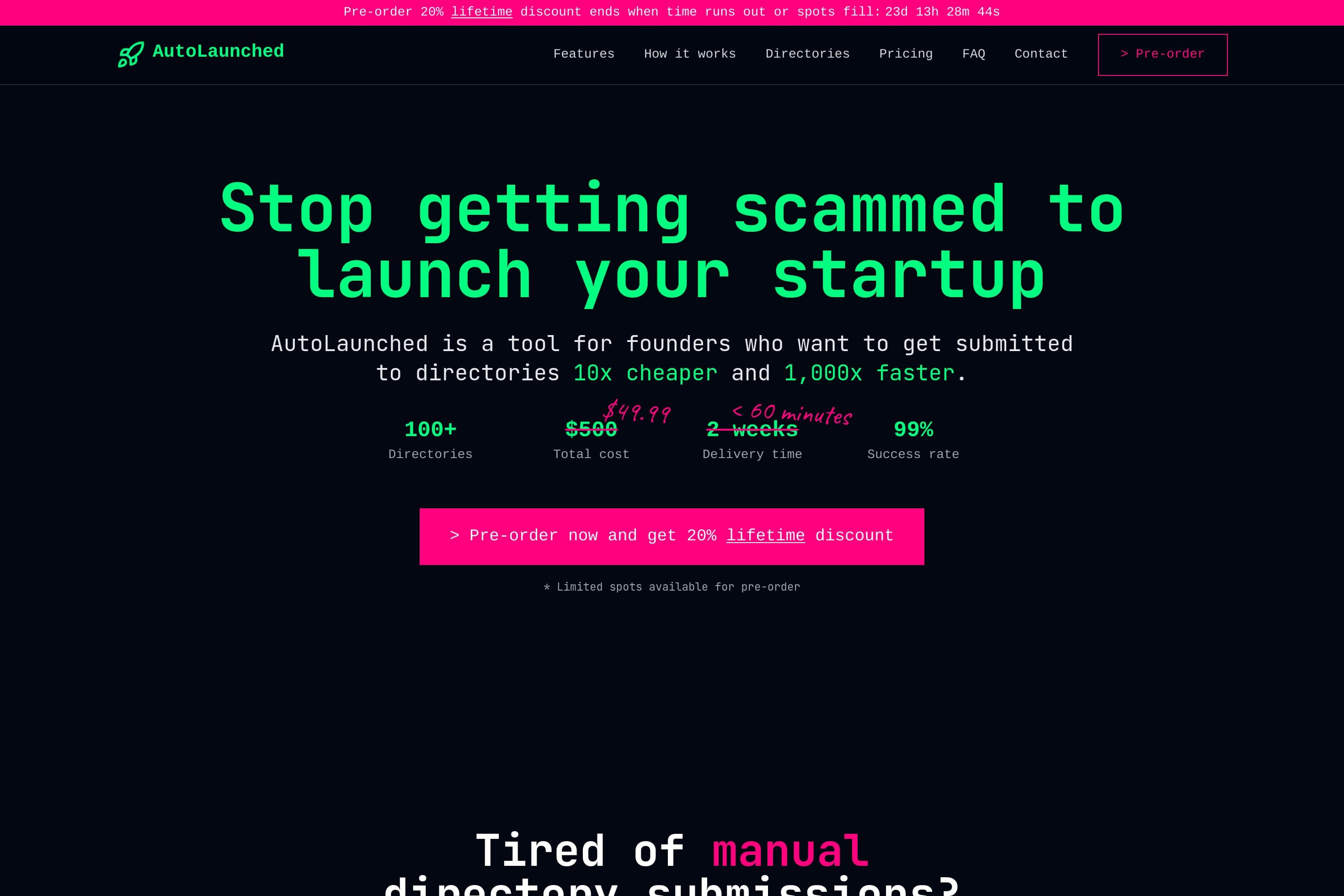 AutoLaunched – Get your startup launched on 100+ directories 10x cheaper and 1,000x faster - Image 1