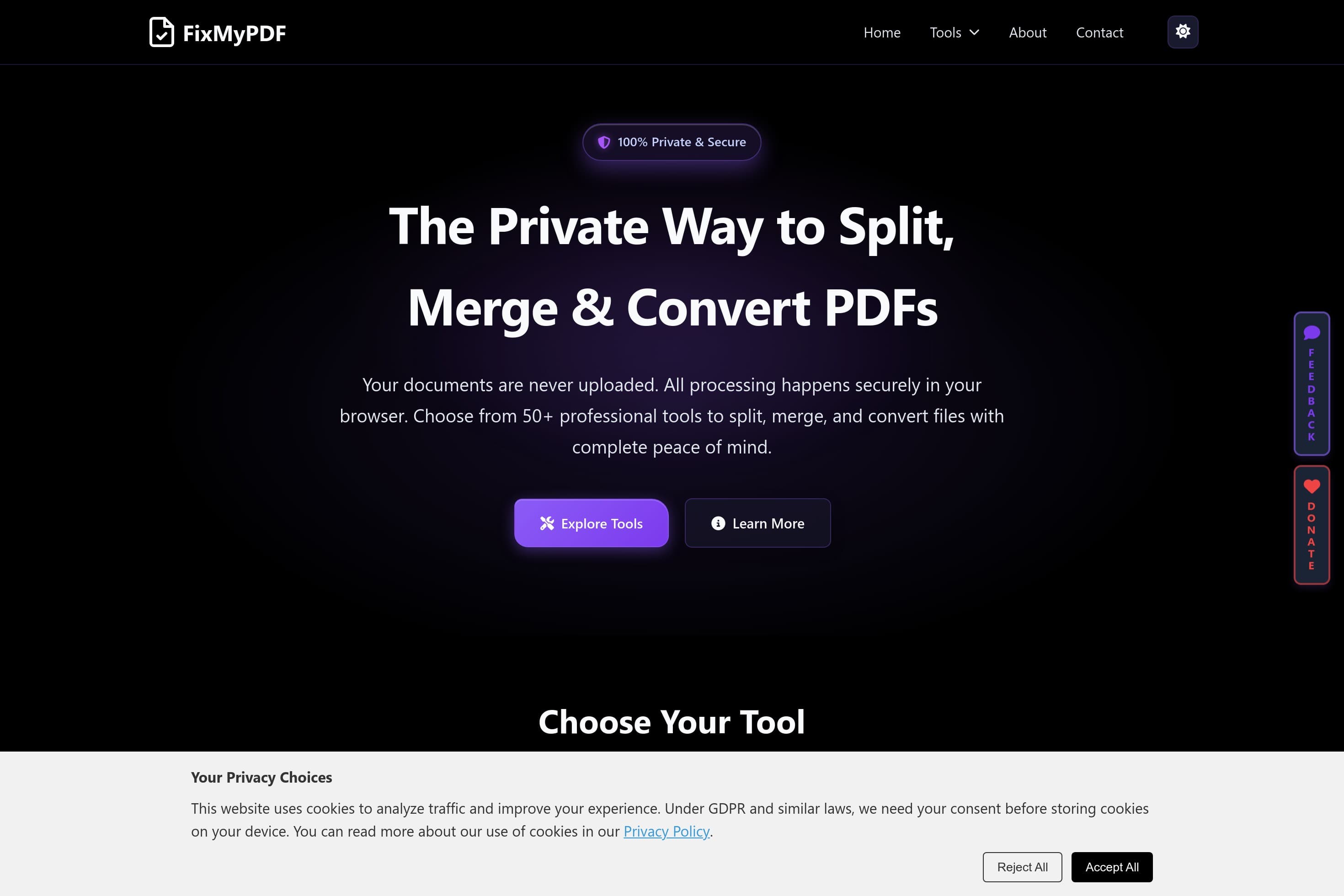 FixMyPDF - Free Online PDF Tools - Image 1