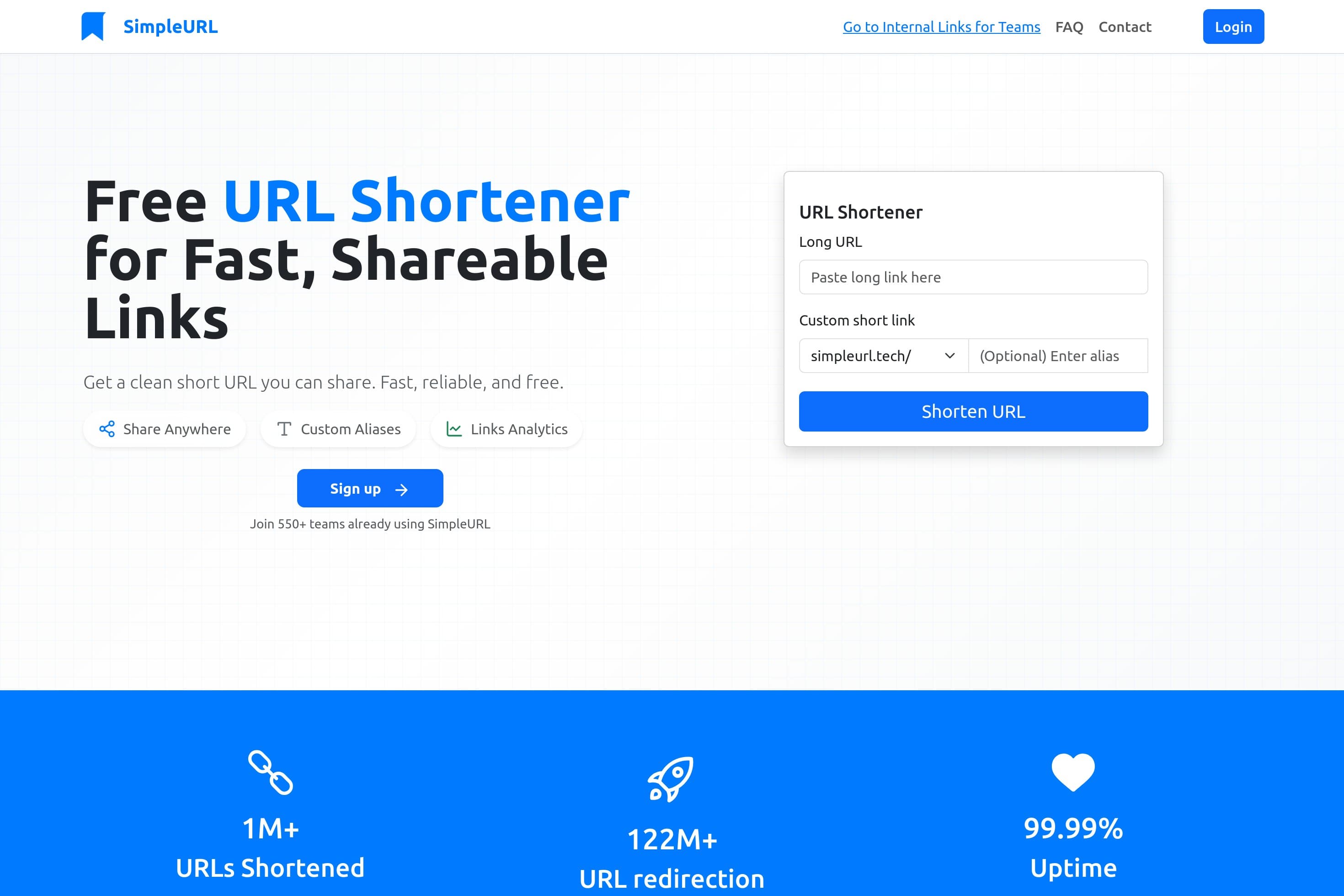 SimpleURL - Free URL Shortener - Image 1