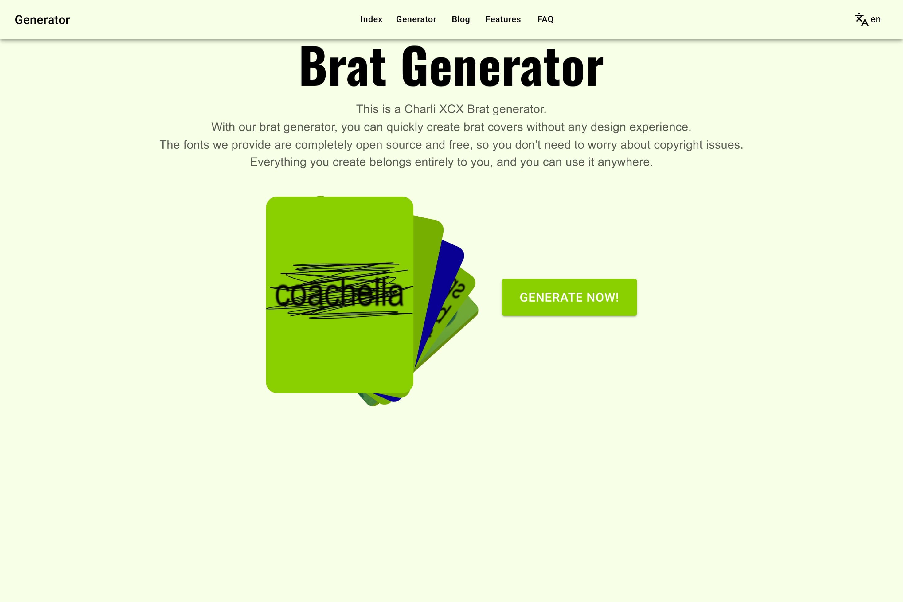Brat Generator - Charli XCX brat album image generator - Image 1