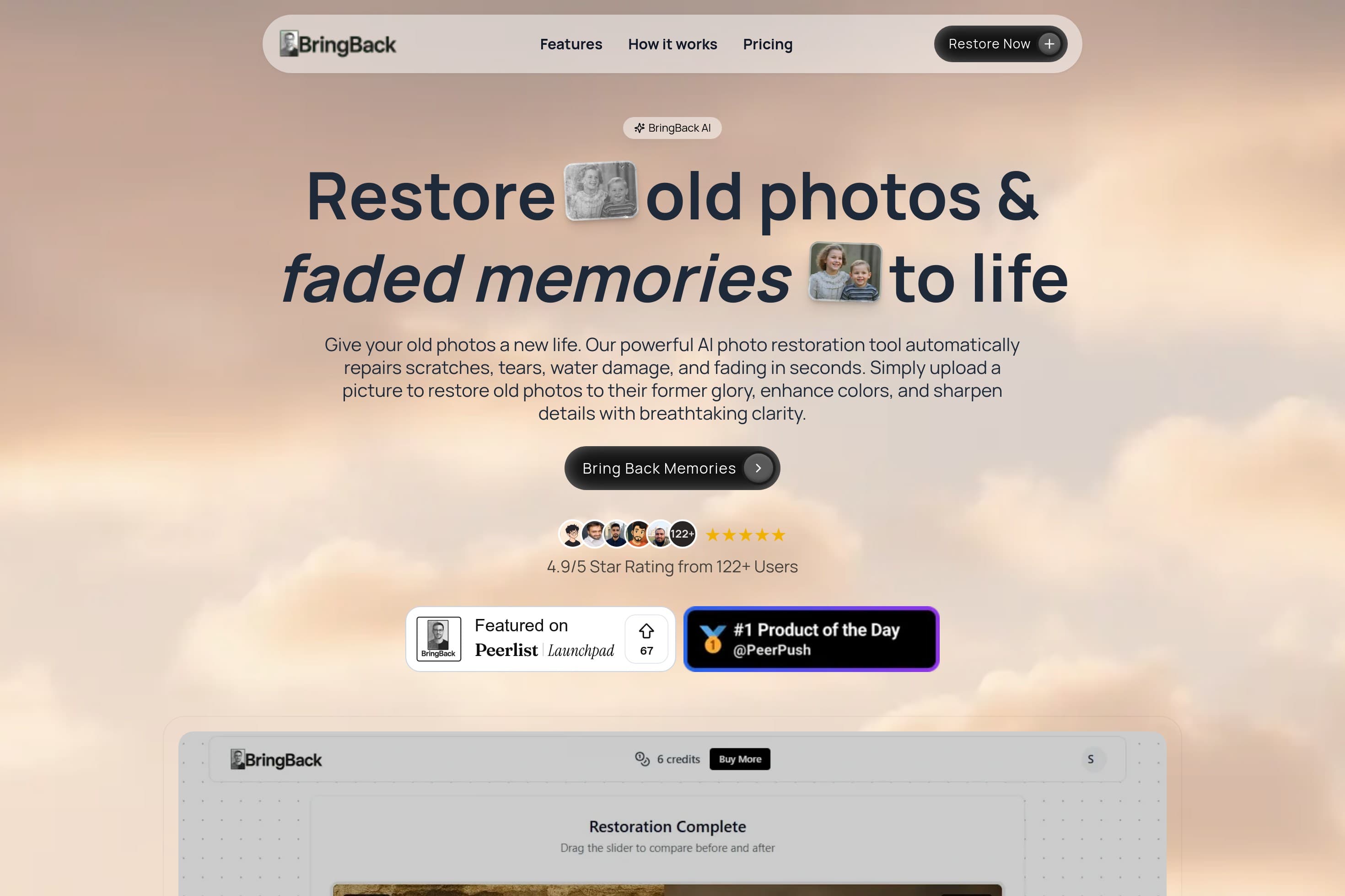 BringBack - AI Photo Restoration & Animation - Image 1