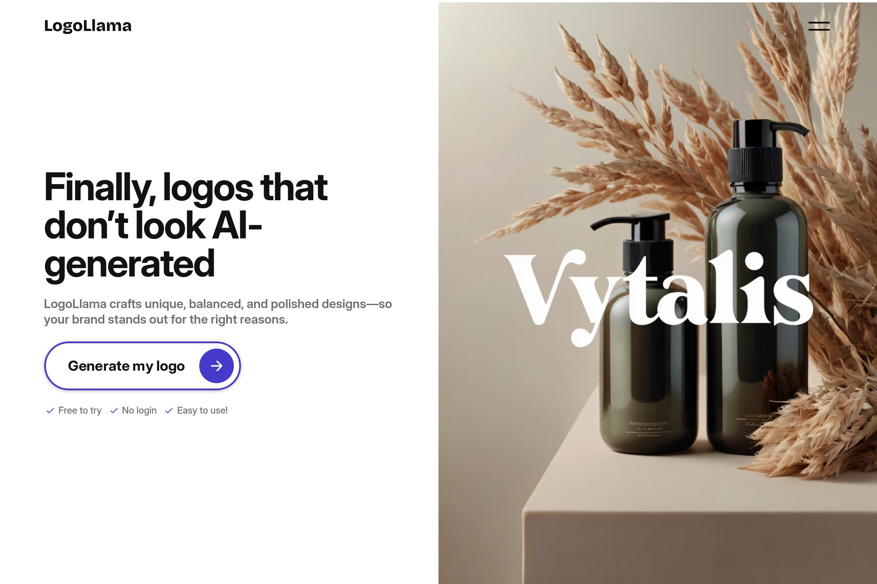 LogoLlama - Free AI Logo Generator | Design Your Brand Identity with Logollama - Image 1