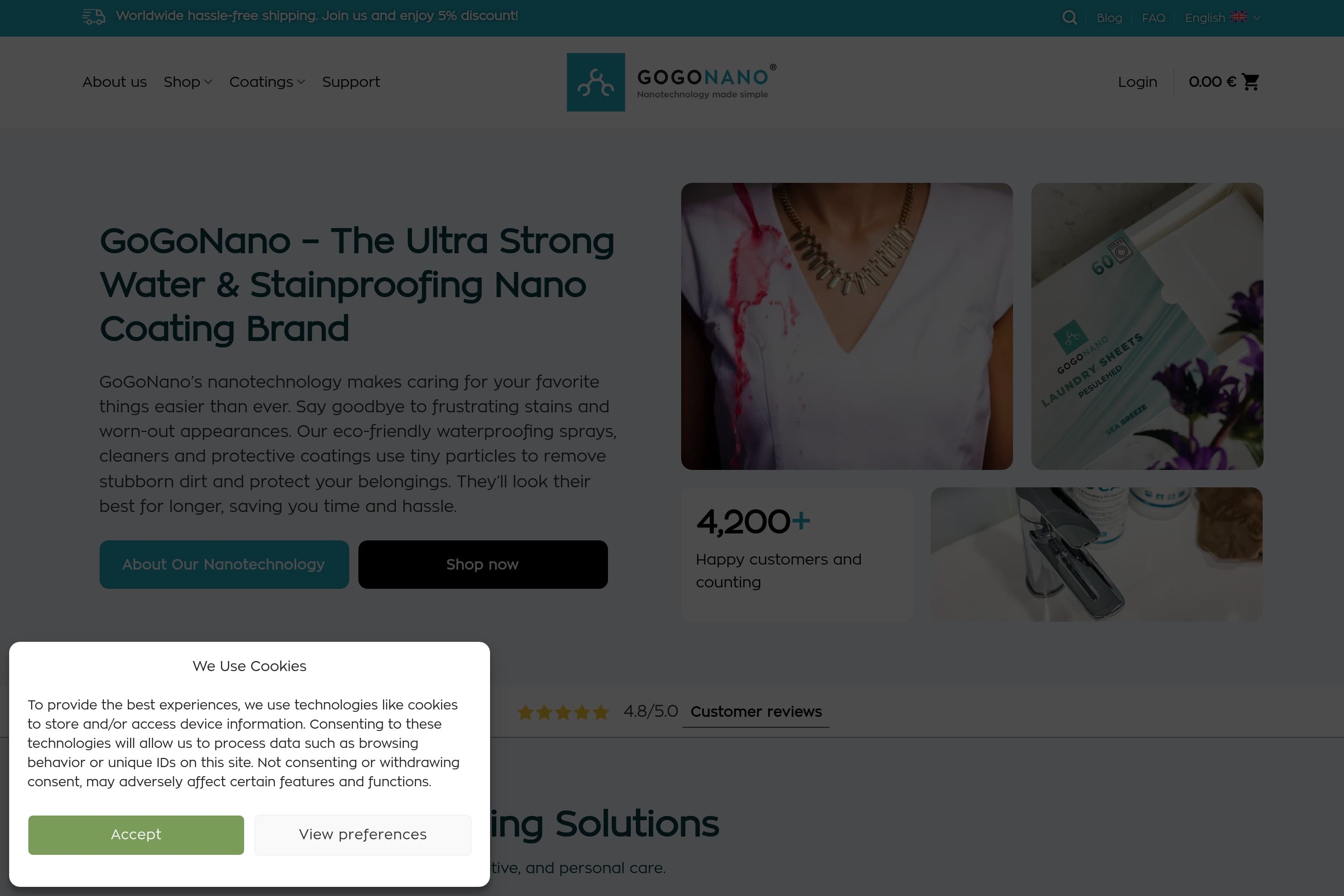 Eco Nano Cleaners & Waterproofing Sprays | GoGoNano - Image 1