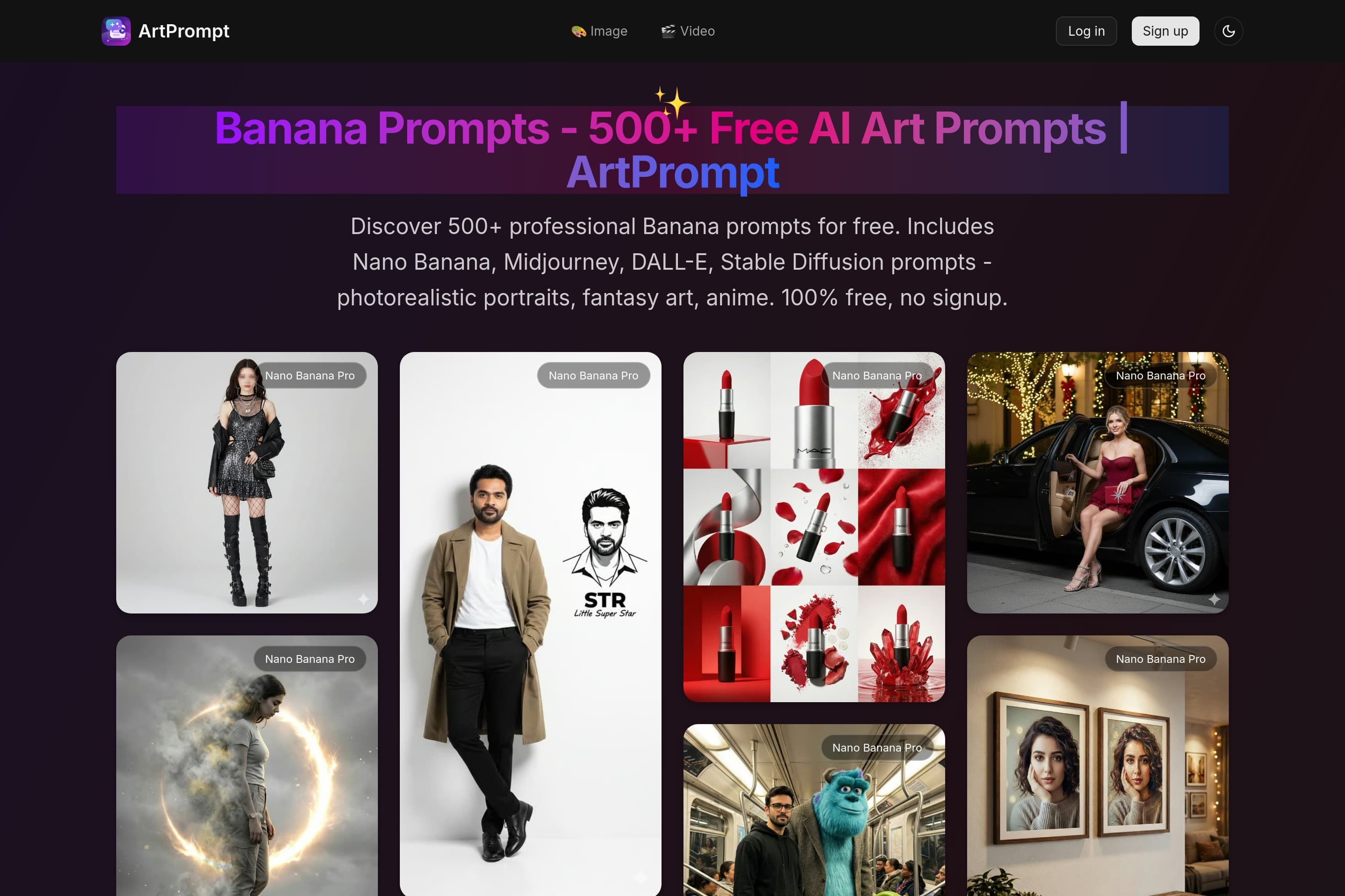 Banana Prompts - 500+ Free AI Art Prompts | ArtPrompt - Image 1