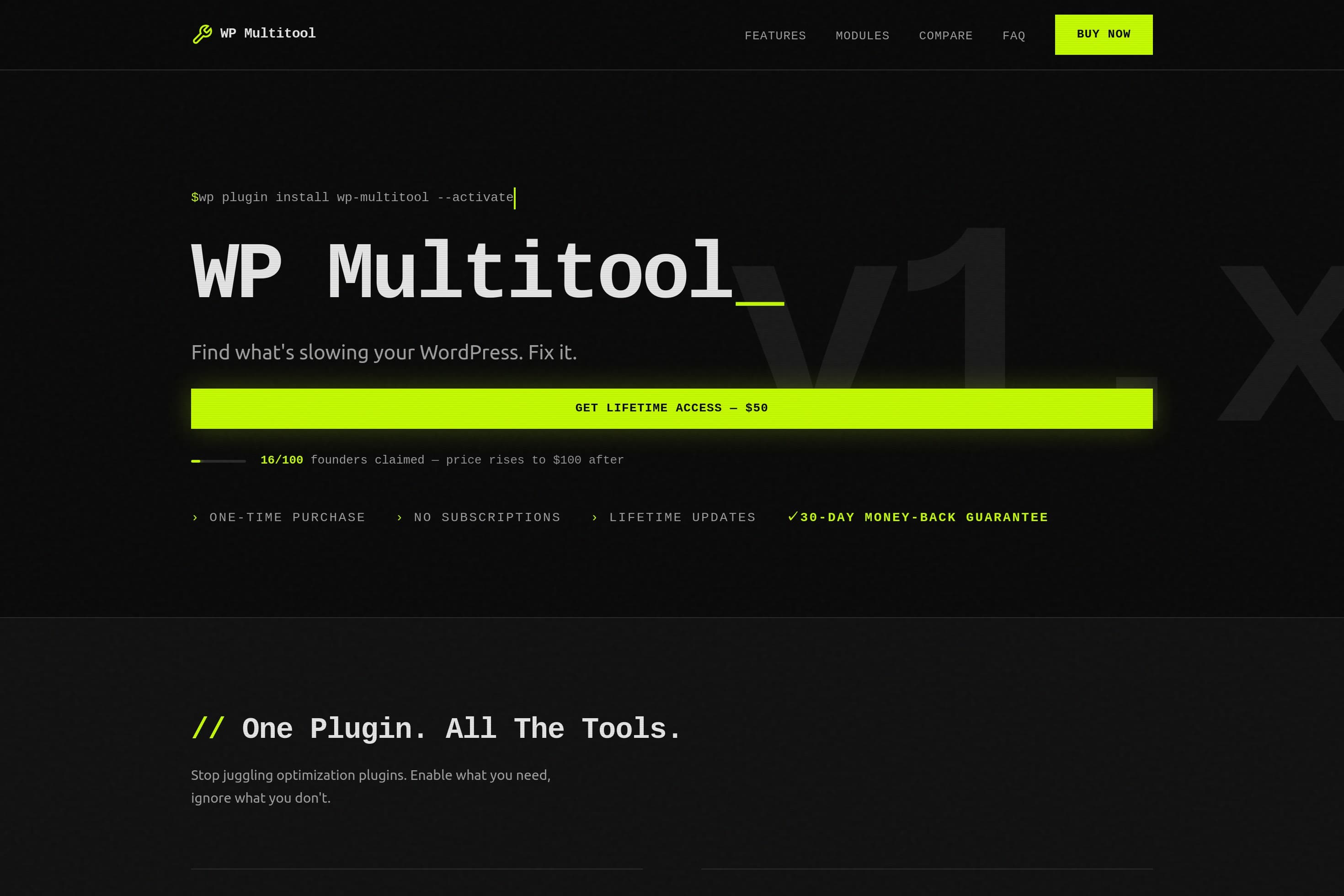WP Multitool — The Only WordPress Optimization Plugin You Need - Image 1