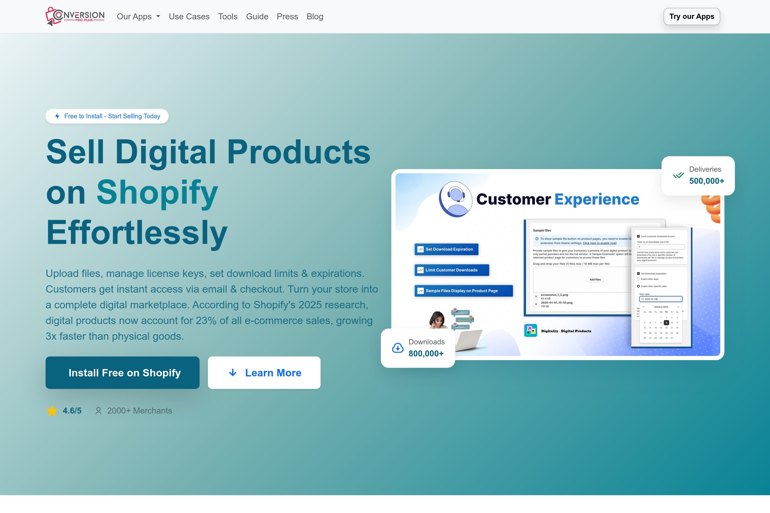 Digitally - Sell Digital Products, Files & License Keys on Shopify - Image 1