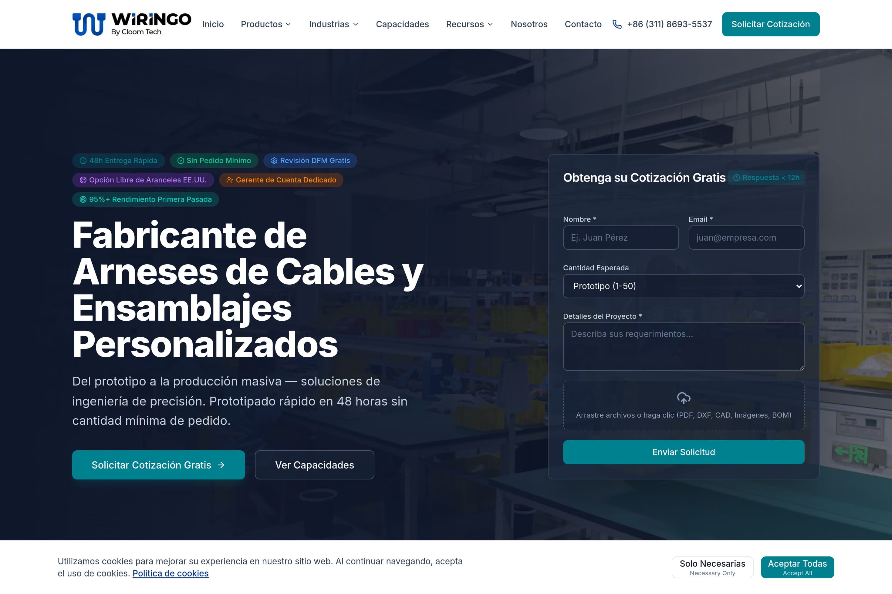 WIRINGO | Fabricante de Arneses de Cables y Ensamblajes Personalizados - Image 1