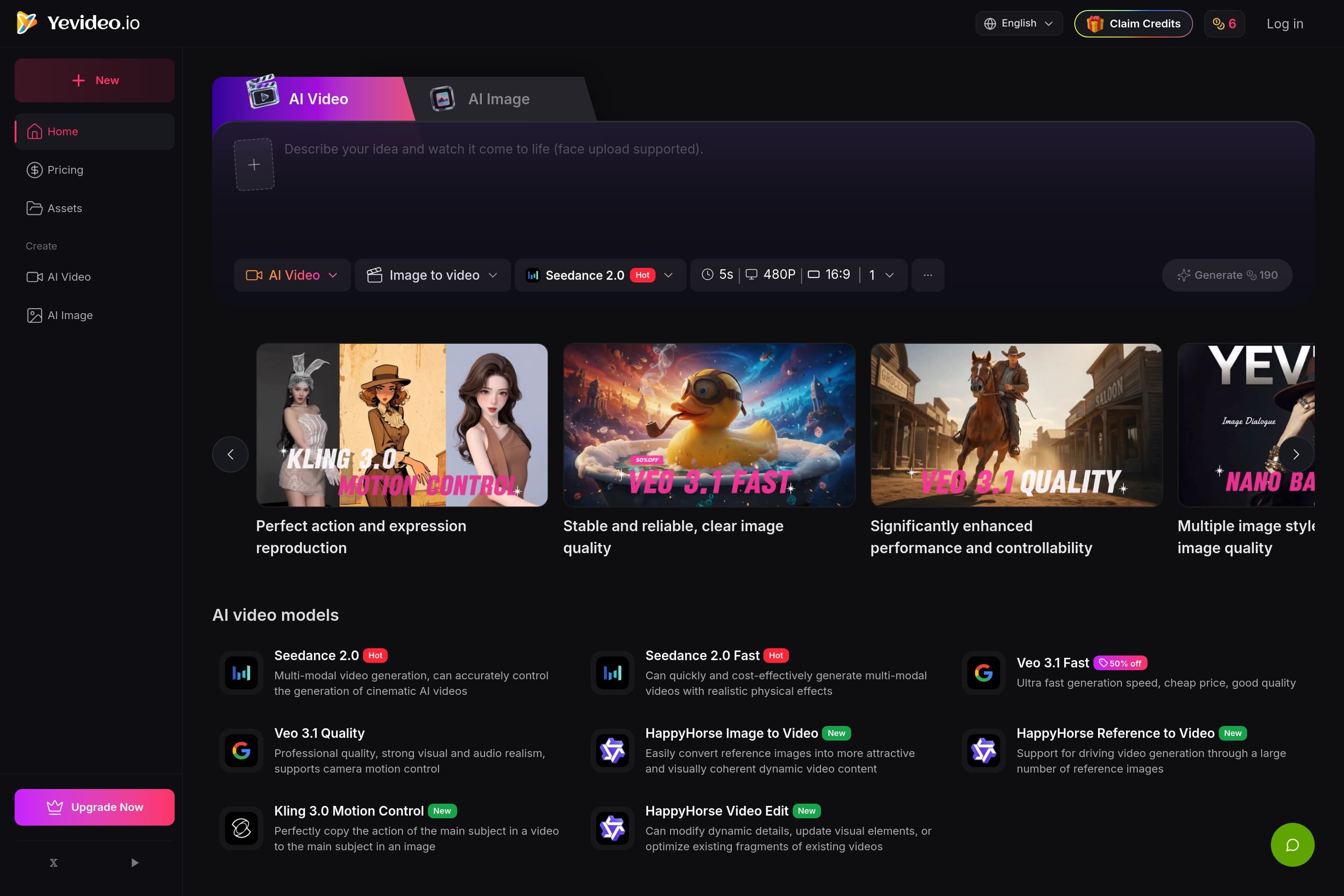 Yevideo AI:The Perfect AI Video & Image Creation Platform - Image 1