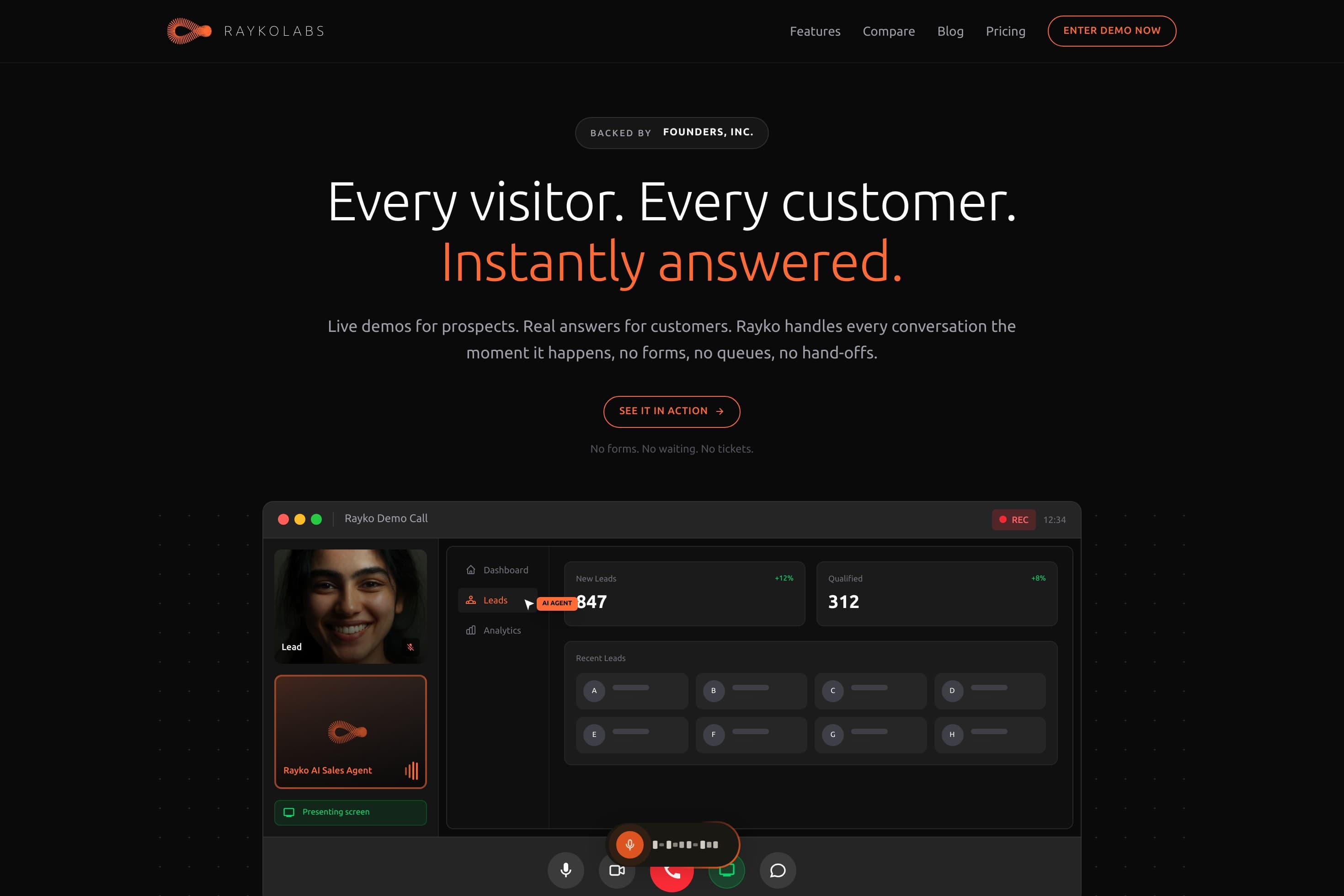 Rayko | AI-Powered Demo & Support Agents