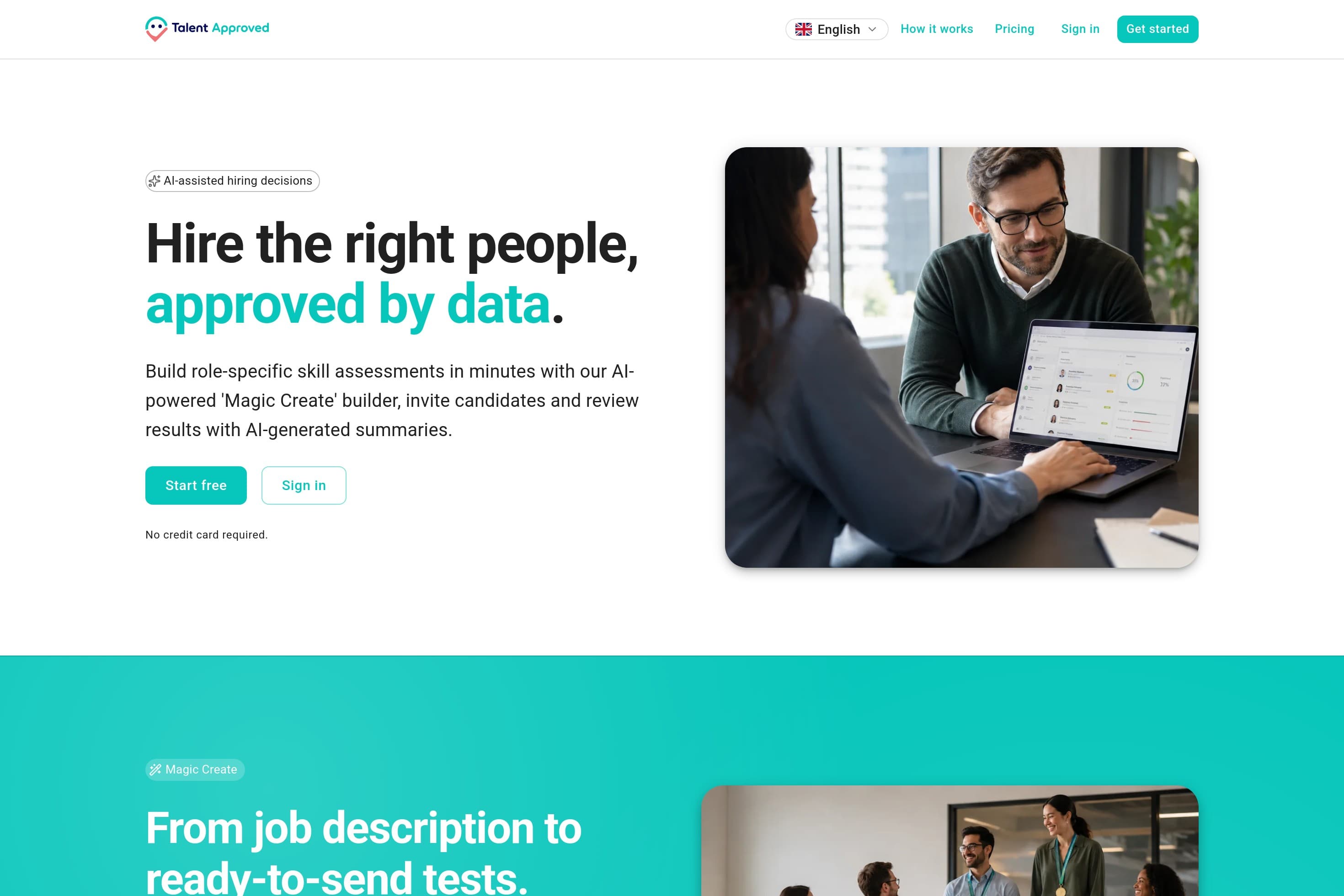 Talent Approved - AI skill assessments for hiring - Image 1