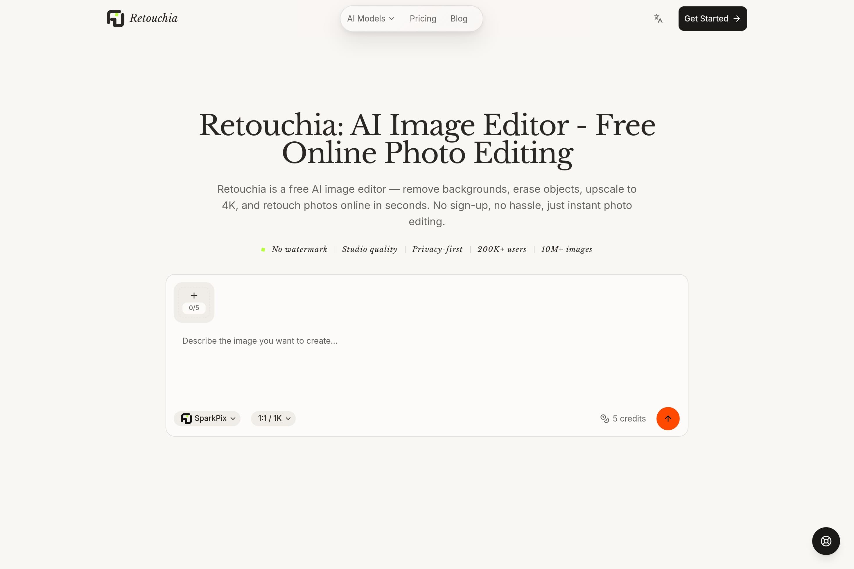 Retouchia: AI Image Editor - Free Online Photo Editing - Image 1