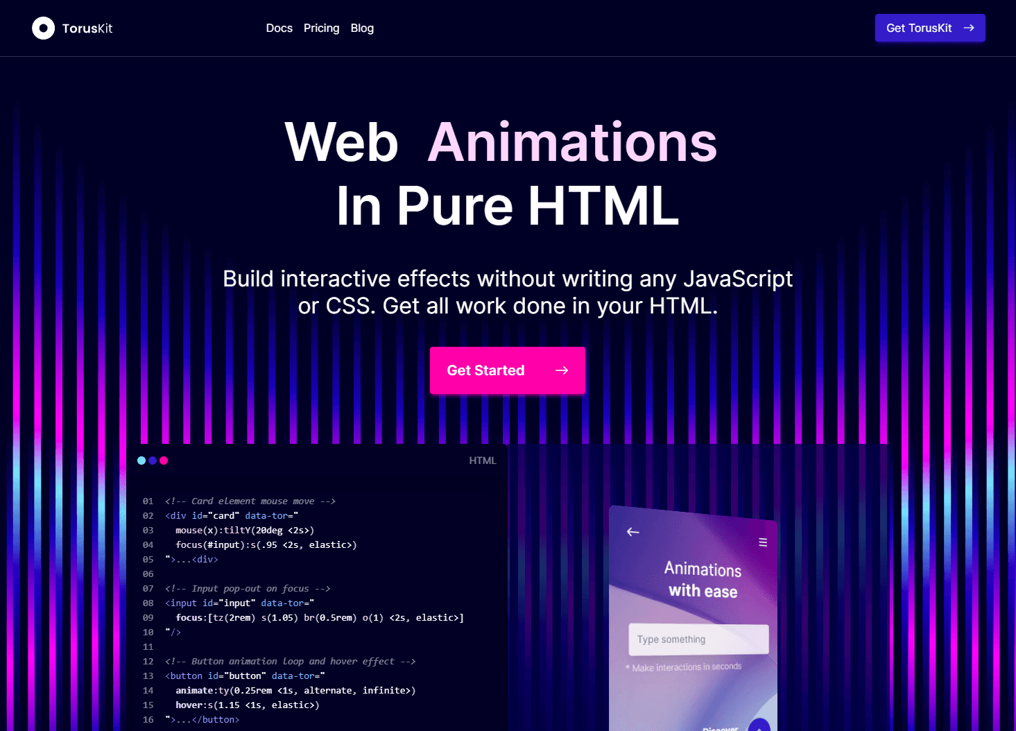 TorusKit - Animate The Web | Javascript Animation Library | CSS Library - Image 1