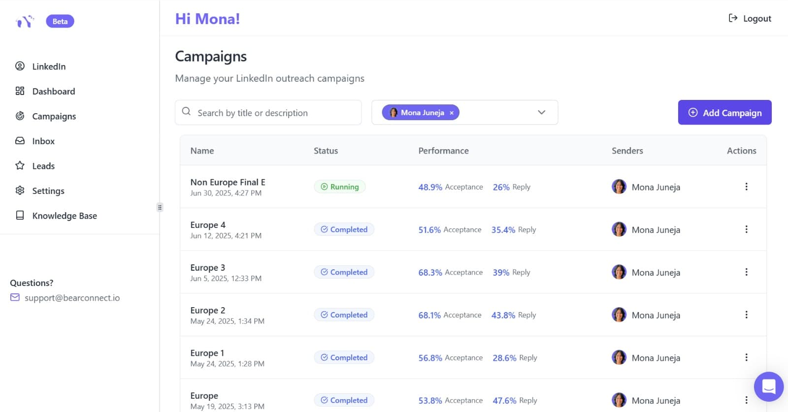 Bearconnect - All in One LinkedIn Automation tool