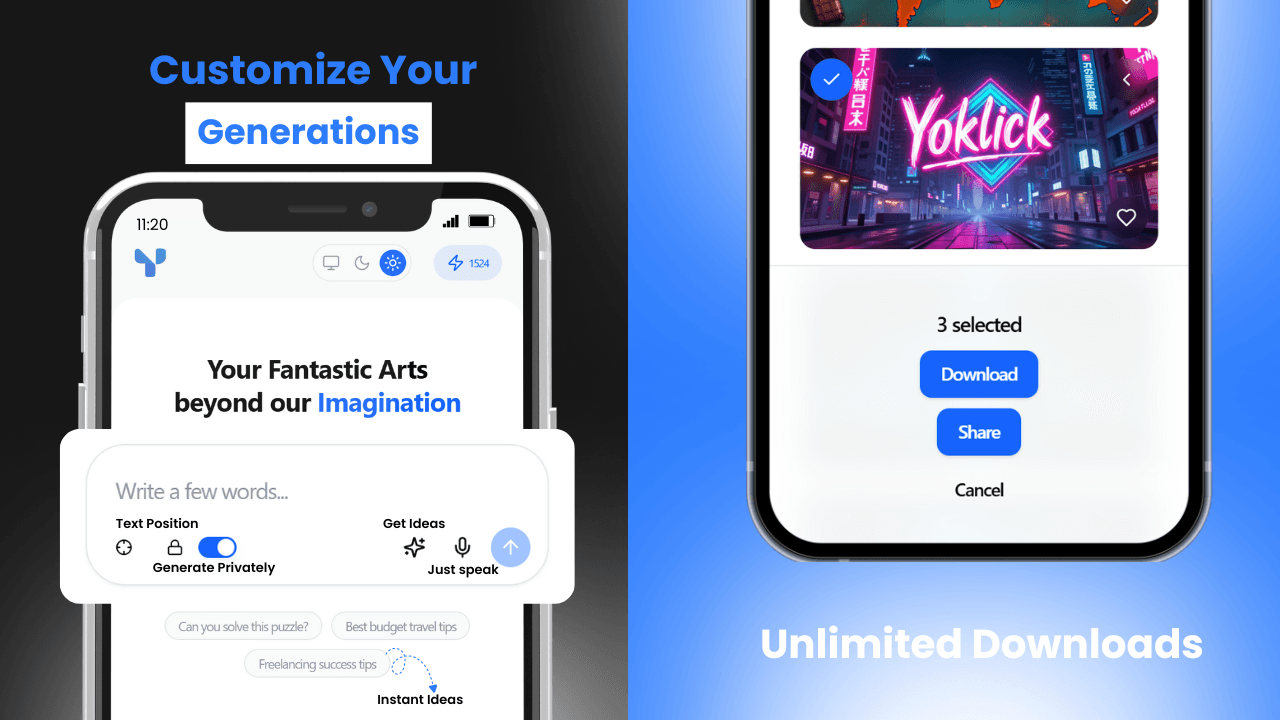 yoklick | Turn Words Into Scroll-Stopping Thumbnails - Image 1