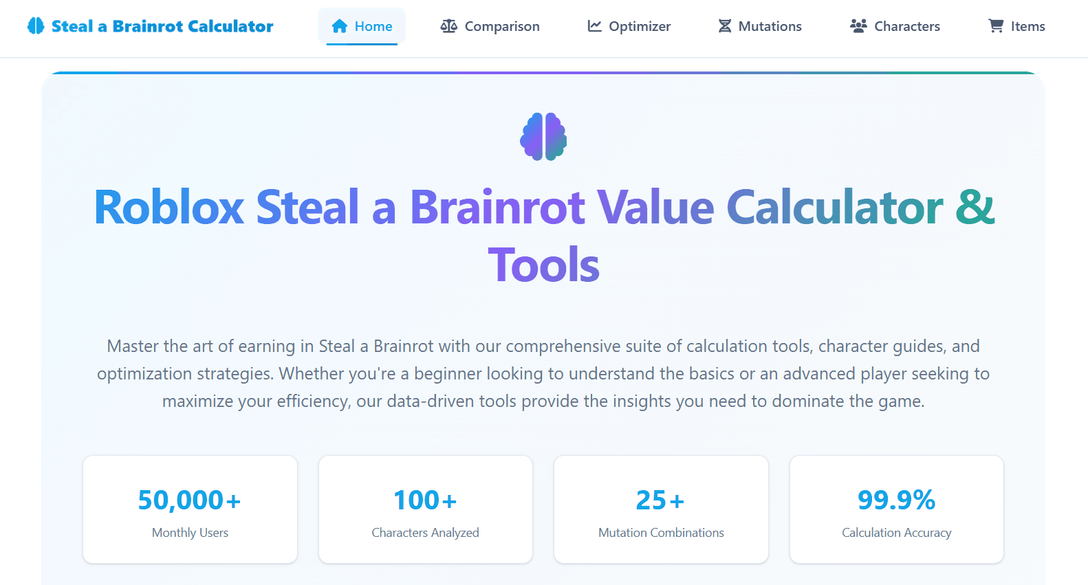 Steal a Brainrot Calculator - Ultimate Tools & Guides for Maximum Earnings - Image 1