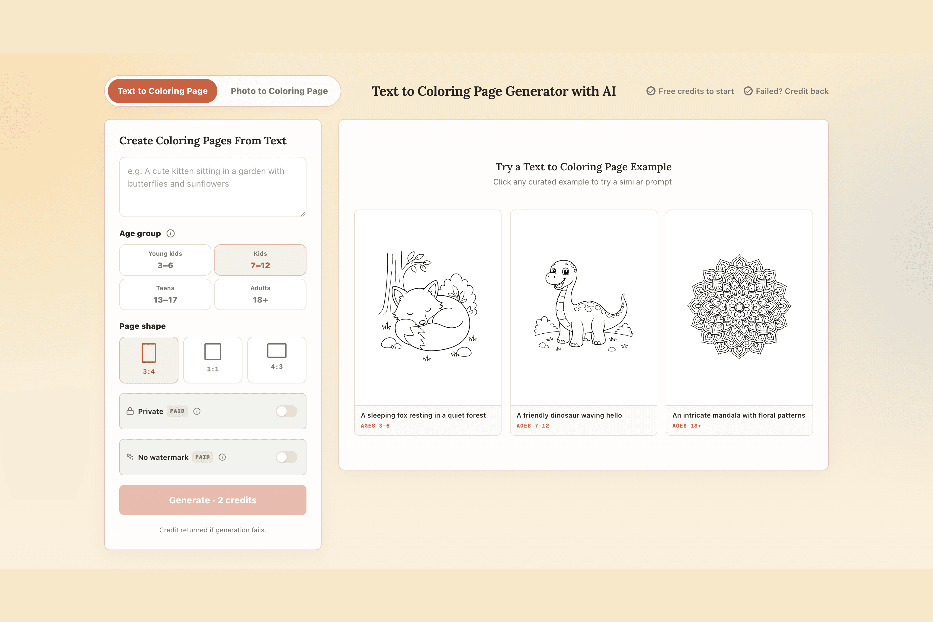 CPages — AI Coloring Page Generator - Image 1