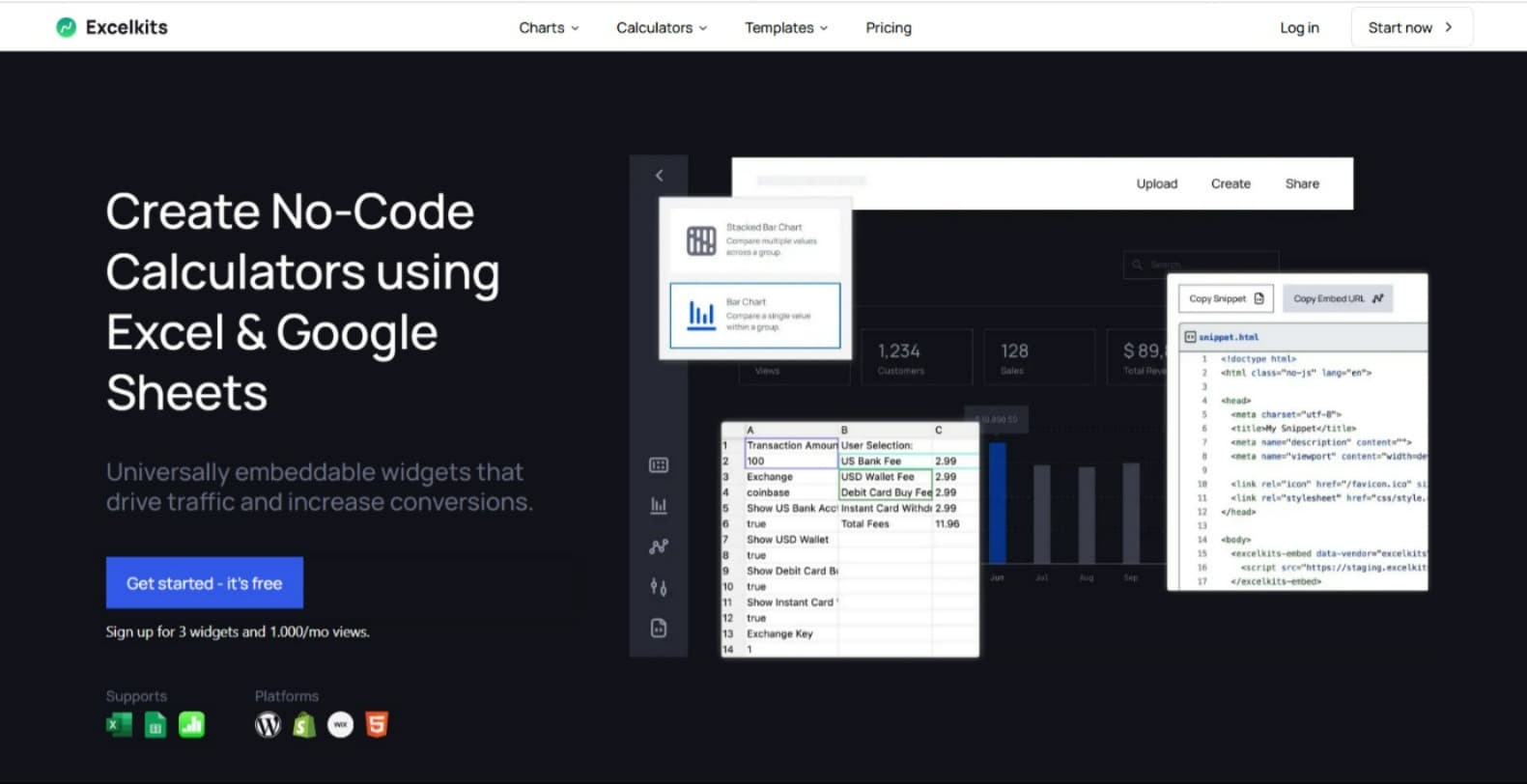 Excelkits Charts Maker